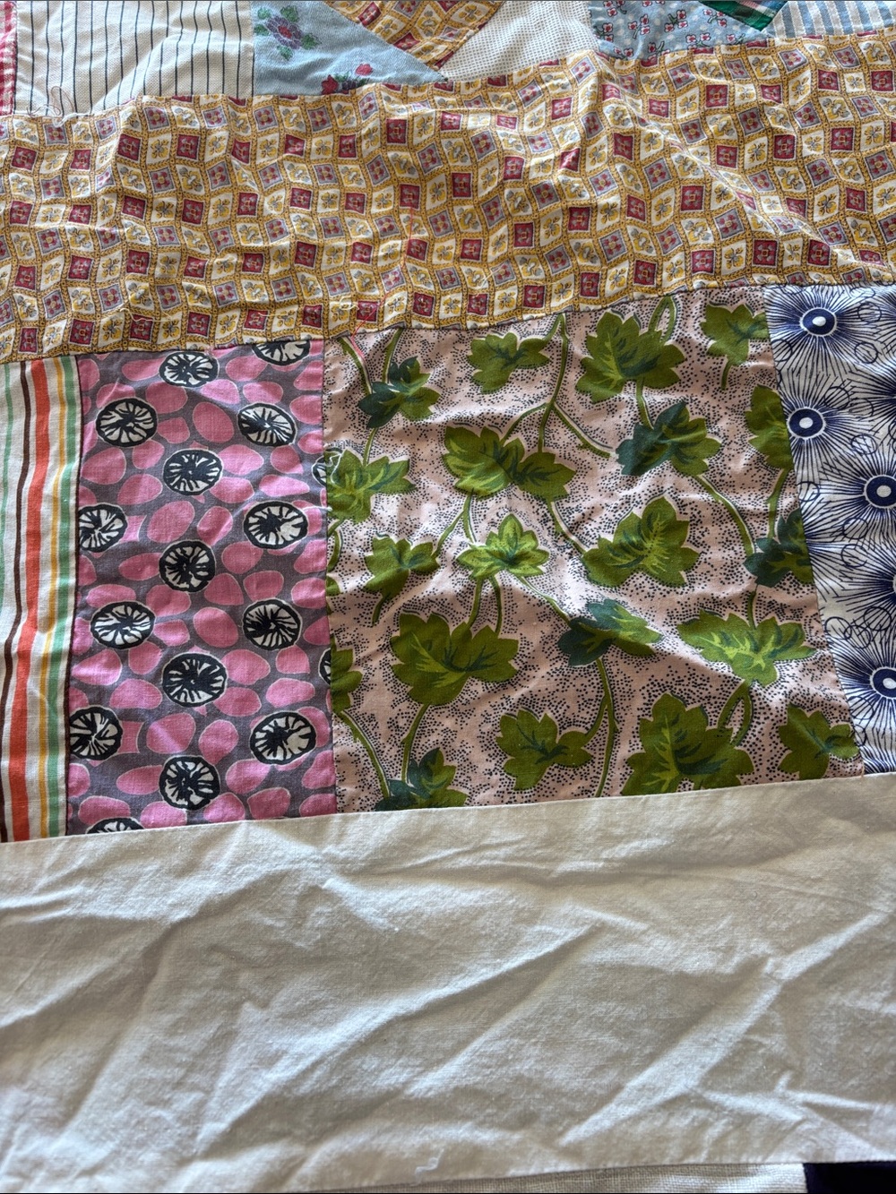 Patchwork quilt top - Picture 6 of 14